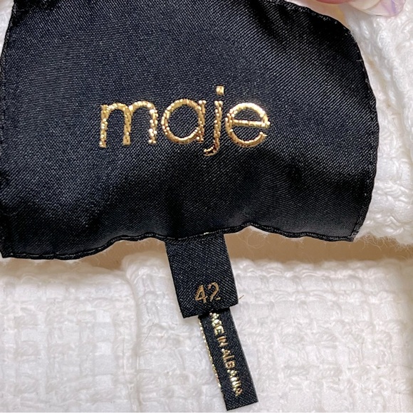 NWOT Maje Valasila Tweed Jacket—missing belt - Picture 9 of 10